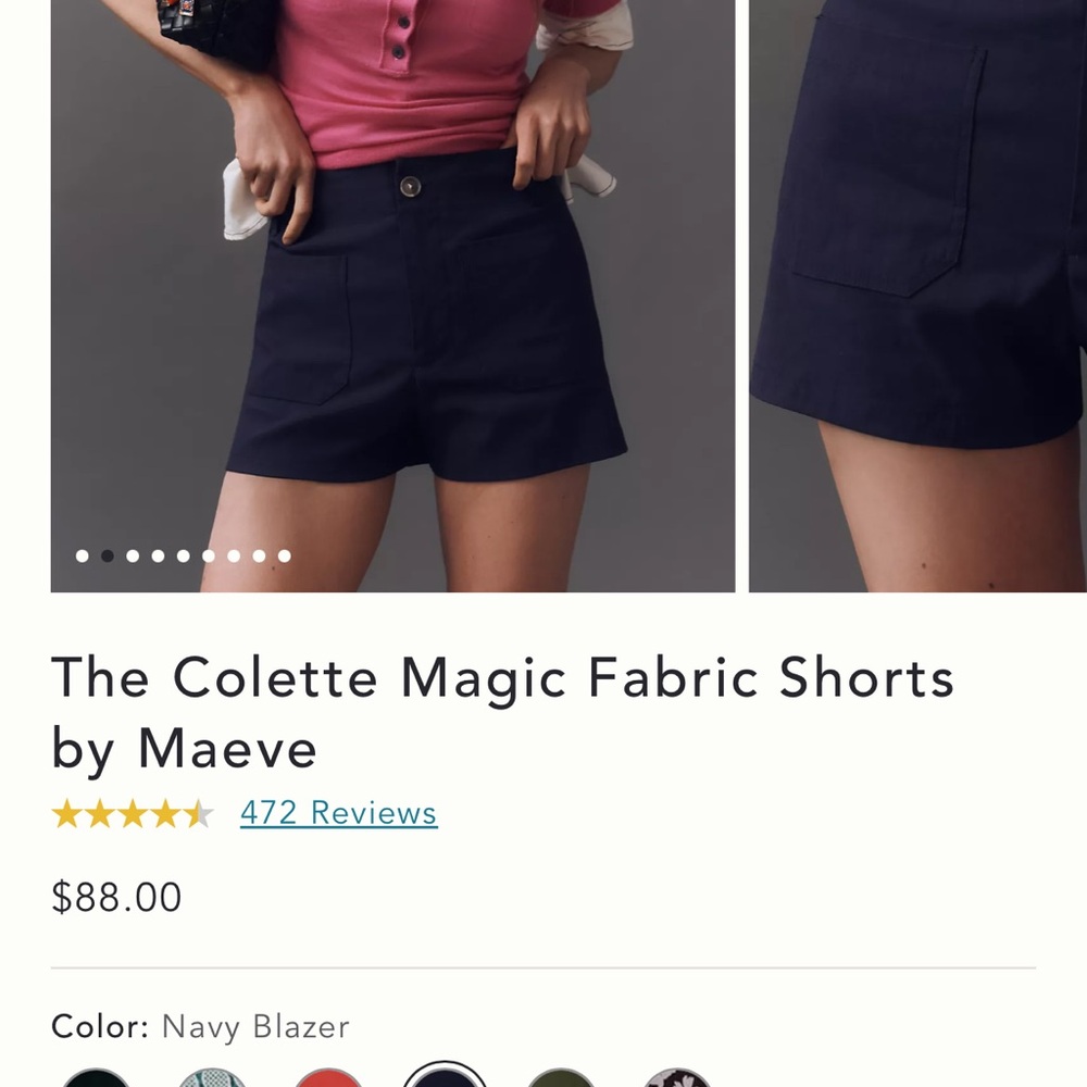 Maeve High Waist Black Shorts